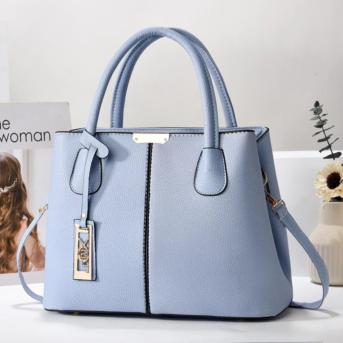 Women's Large Capacity Handbag with Shoulder Strap