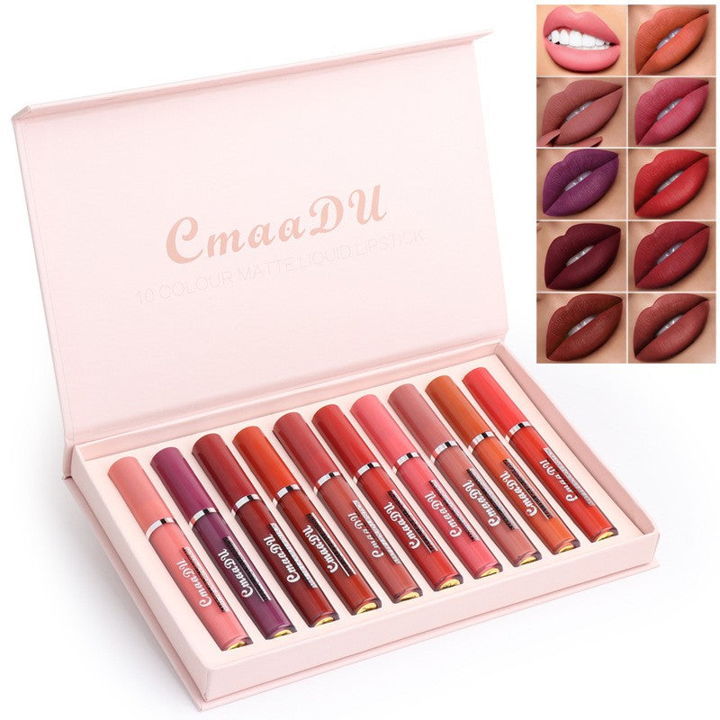 Matte Liquid Lipstick Set – Wasserfest & Kussecht