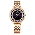 Elegant ladies' wristwatch with stainless steel bracelet and diamond details