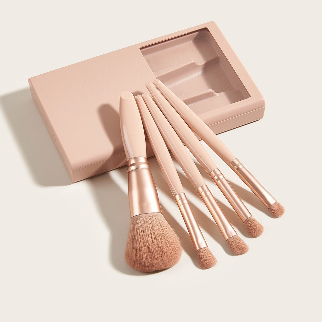Make-up Pinsel Set – 5-teilig mit Spiegel