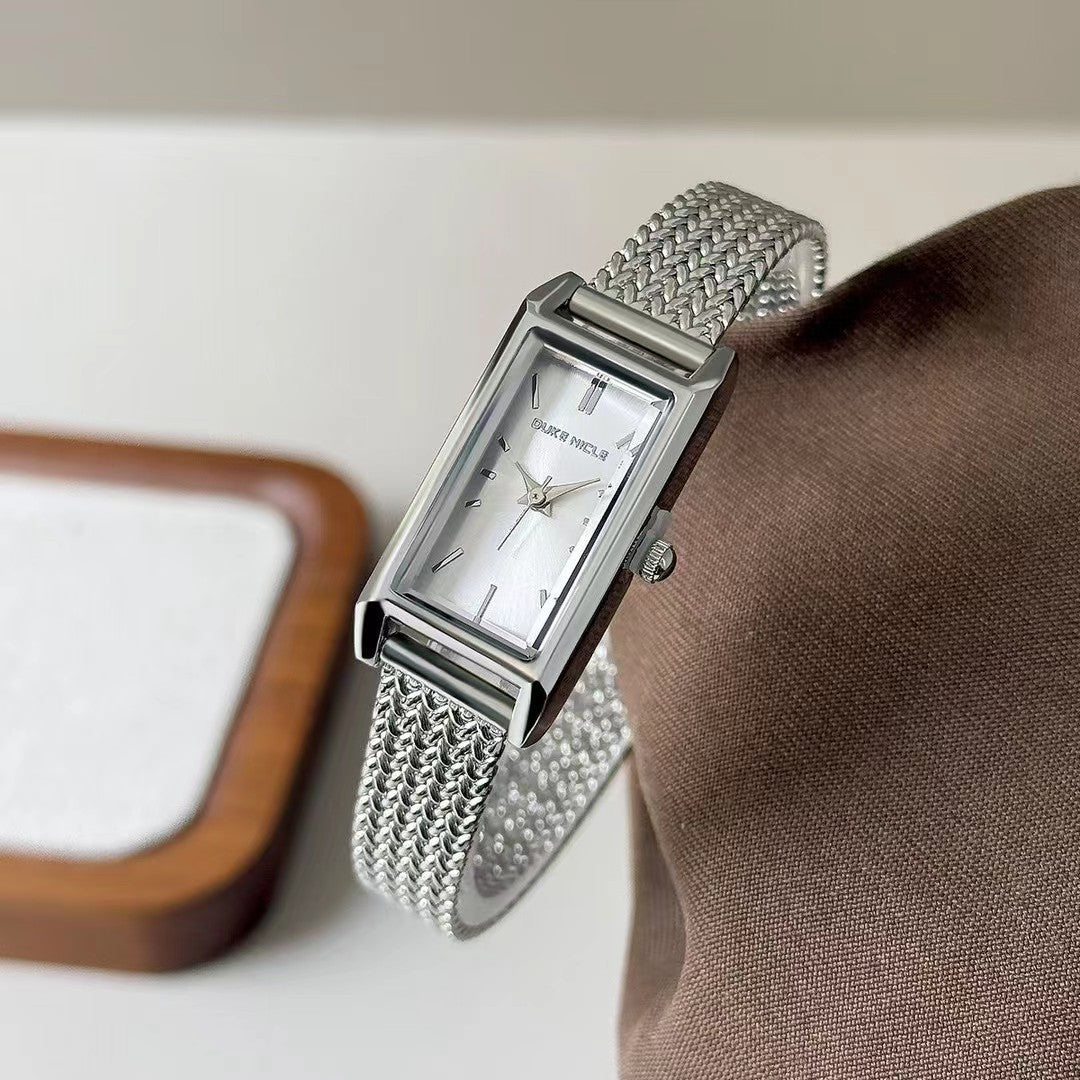 Elegant ladies' watch with braided strap