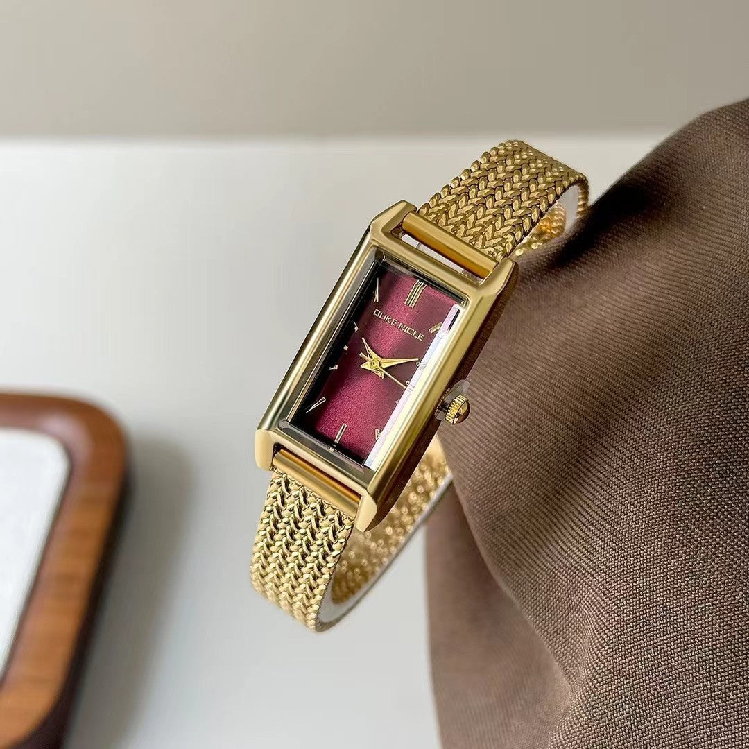 Elegant ladies' watch with braided strap