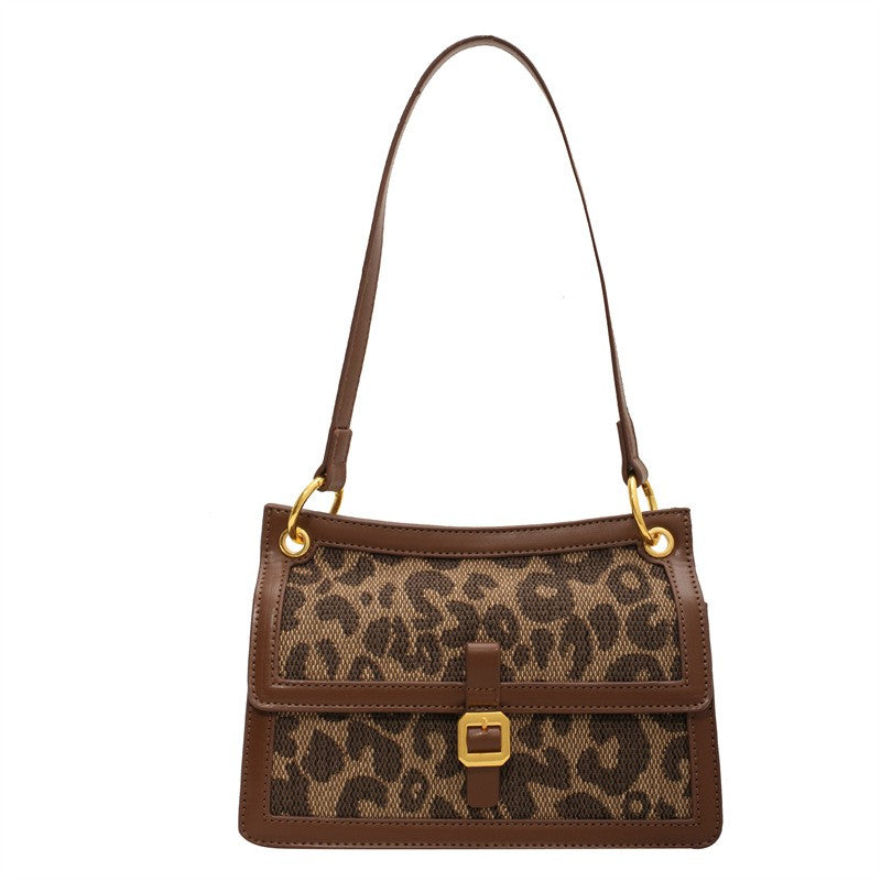 Elegant Leopard Shoulder Bag for Women