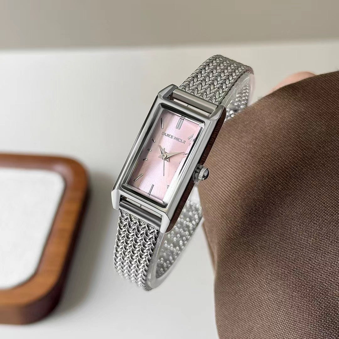 Elegant ladies' watch with braided strap