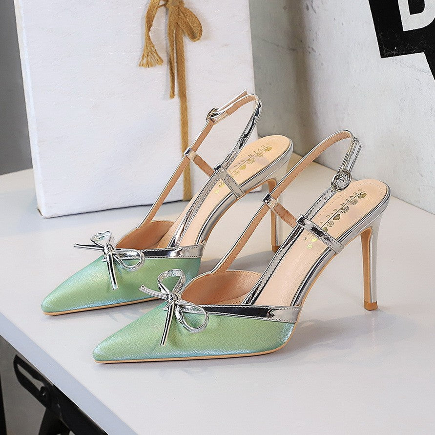 Elegant Women's High Heels with Bow