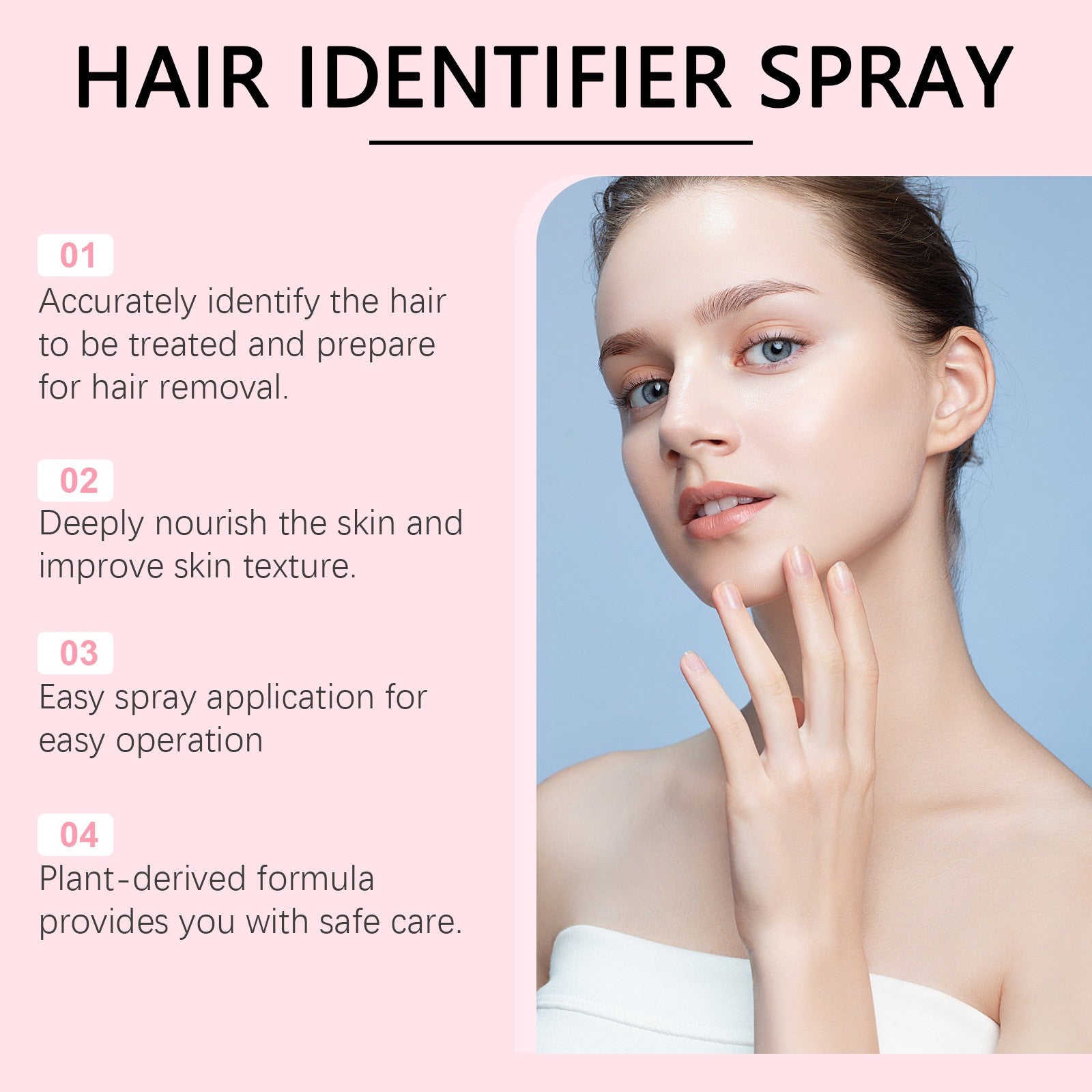 Hair Identifier Spray – Gesichtshaar sichtbar machen