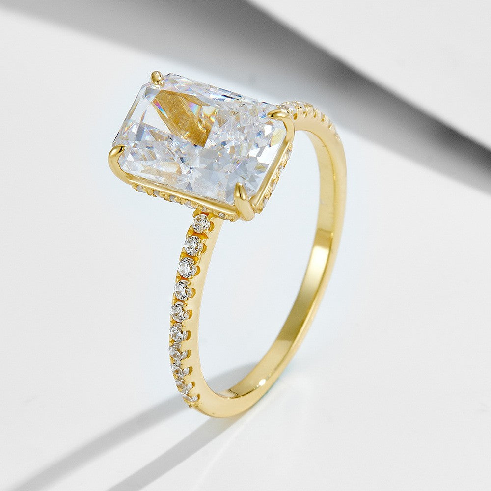 Elegantes 2-teiliges 925 Silber-Ring-Set mit Zirkonia