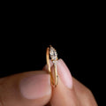 Filigraner 925 Silber-Ring mit hellblauem Stein im Marquise-Schliff