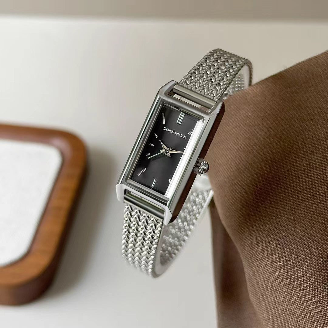Elegant ladies' watch with braided strap