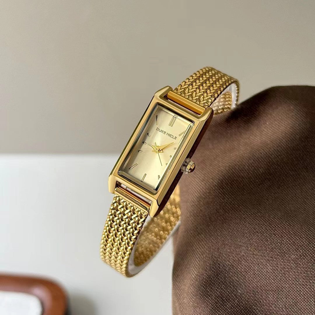 Elegant ladies' watch with braided strap