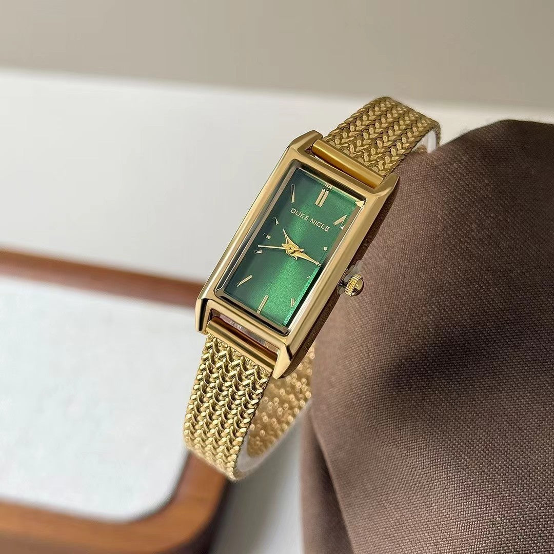 Elegant ladies' watch with braided strap