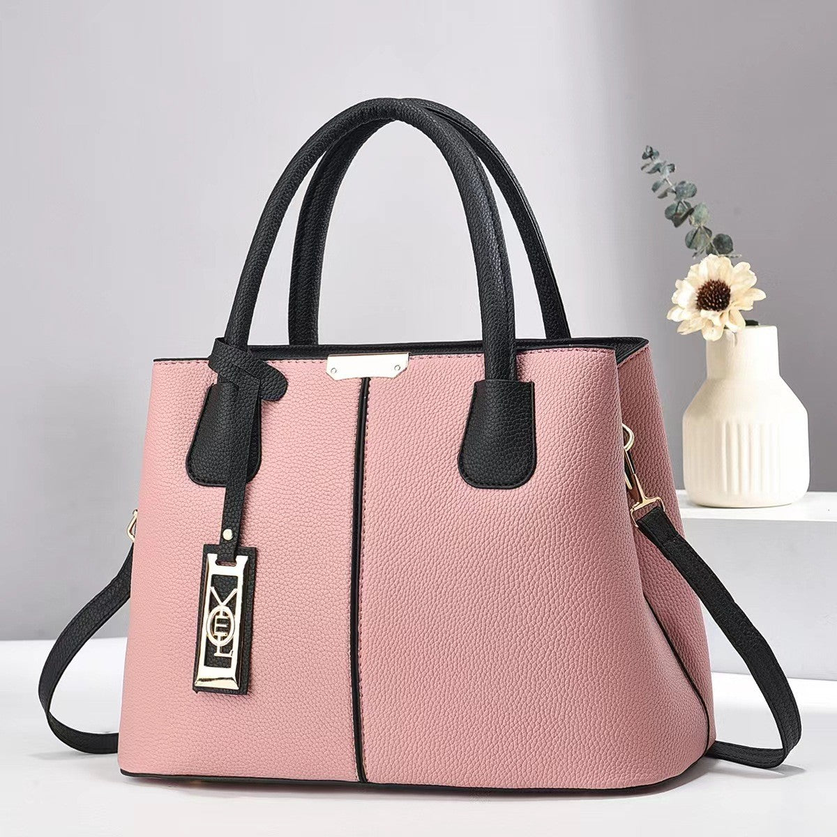 Women's Large Capacity Handbag with Shoulder Strap